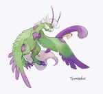  character_name colored_sclera commentary_request facial_hair full_body gen_5_pokemon grey_eyes legendary_pokemon looking_down mustache ngr_(nnn204204) no_humans pokemon pokemon_(creature) simple_background solo tornadus tornadus_(therian) white_background white_hair yellow_sclera 