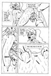  black_and_white breasts comic cum cum_in_ass cum_in_hair cum_in_pussy cum_inside cum_on_face dialog double_penetration english_text erection eyes_closed female hair kyle_twilight male metroid monochrome multi_cock nipples nude penetration penis plain_background ridley samus_aran sex sweat text vaginal vaginal_penetration white_background 
