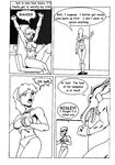  breasts butt comic dialog english_text female kyle_twilight metroid monochrome ridley samus_aran text 