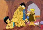  barney_rubble betty_rubble fred_flintstone hanna_barbera the_flintstones 