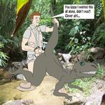  jurassic_park robert_muldoon tagme velociraptor 