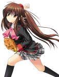  baseball key little_busters! na-ga natsume_rin seifuku 