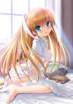  ass bottomless dress_shirt feet key little_busters! na-ga no_bra open_shirt see_through tokido_saya 