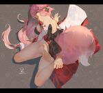  animal_ears ass feet genshin_impact japanese_clothes no_bra ribao tagme tail 