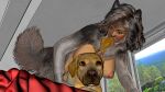  16:9 animal_humanoid anthro bestiality canid canid_humanoid canine canine_humanoid canis dog_humanoid domestic_dog duo female feral humanoid killiansog male male/female mammal mammal_humanoid transformation widescreen 