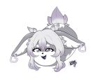  &lt;3 &lt;3_eyes 4:3 alpha_channel ambiguous_gender ear_piercing ear_ring ear_tuft eyelashes fur fur_markings grey_body grey_fur hair hi_res lagomorph leporid mammal markings piercing purple_eyes rabbit smile solo soothingbunny tail_tuft tongue tuft whispaw white_body white_fur 