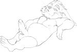  2021 4_fingers 4_toes absurd_res alternate_version_at_source anthro_male balls beard belly big_balls big_belly big_penis bristol cheek_tuft chin_tuft chua chubby_anthro chubby_male claws closed_frown digital_media_(artwork) digital_sketch ear_tuft ears_back erection eyebrows facial_hair facial_tuft fan_character feet fingers foreskin full-length_portrait genitals half-closed_eyes head_tuft hi_res humanoid_genitalia humanoid_hands humanoid_penis looking_at_viewer mammal masturbation monochrome narrowed_eyes nipples nude_anthro nude_male partially_retracted_foreskin pecs penile penile_masturbation penis pivoted_ears plantigrade portrait reclining short_anthro short_male side_view simple_background sitting sketch solo toes toony tuft uncut video_games white_background wildstar 