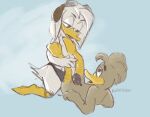  anal anal_penetration anatid anseriform anthro avian bird chastity_device della_duck disney duck ducktales ducktales_(2017) duo female fenton_crackshell male male/female male_penetrated pegging penetration rocketshibaa sex sex_toy sex_toy_in_ass sex_toy_insertion sex_toy_penetration toying_partner 