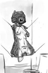  2020 alternate_version_at_source amputee anthro blindfold body_writing breasts breeding_slave collar collar_only cut_ear disability disney english_text female gag gagged genitals hi_res judy_hopps lagomorph leporid mammal monochrome multi_breast muzzle_(object) muzzled navel nipple_piercing nipples nude obrien_(artist) piercing police_badge prick_ears pussy quadruple_amputee rabbit ring_gag sensory_deprivation simple_background slave solo spread_pussy spreading suspension text tongue tongue_out torture white_background zootopia 