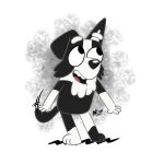  1:1 anthro black_body black_fur bluey_(series) border_collie canid canine canis collie detailed_background digital_media_(artwork) domestic_dog floppy_ears fur happy herding_dog hi_res inklingbear_(artist) looking_up mackenzie_(bluey) male mammal multicolored_body multicolored_fur neck_tuft open_mouth pastoral_dog pivoted_ears sheepdog signature simple_background smile solo standing tailwag tuft tufted_fur white_background white_body white_fur 