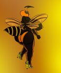  anthro arthropod breasts butt combat_ready_(artist) female hi_res high_heels hornet hymenopteran insect solo vespid wasp 