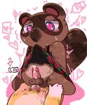  &lt;3 &lt;3_eyes 2021 anal anal_penetration animal_crossing anthro balls blush bodily_fluids canid canine clothed clothing cowgirl_position crazy_redd crossdressing duo from_front_position genitals hi_res kemono male male/male mammal nintendo on_bottom on_top penetration penis raccoon_dog sex shandrawaka tanuki tears tom_nook_(animal_crossing) video_games 