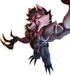  absurd_res alpha_channel anthro balls black_body claws fangs flaccid fur fur_tuft genitals hi_res humanoid_genitalia humanoid_penis jack_(disambiguation) jack_nathans male muscular muscular_male nintendo nude obstagoon penis pok&eacute;mon pok&eacute;mon_(species) pose red_sclera selfie shoulder_tuft solo tongue tongue_out tuft video_games weirdcathq 