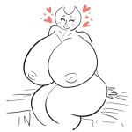  &lt;3 1:1 anthro areola bed big_breasts blush breasts checkyourwhatsapp decres_(hylics) female furniture happy hi_res huge_breasts humanoid hylics hyper hyper_breasts imminent_sex mature_female nipples overweight puffy_nipples sitting smile smiling_at_viewer thick_thighs wayne_(hylics) wayne_(species) 
