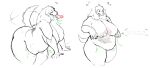  anthro belly big_breasts blush bodily_fluids breasts canid canine canis domestic_dog drooling duo female female_pred fennec fox gunhild_(securipun) hi_res huge_breasts internal jackie_(securipun) larger_female male male/female mammal mature_female molosser mountain_dog nipples nude oral_vore overweight overweight_female saint_bernard saliva securipun size_difference smaller_male smile soft_vore text tongue tongue_out vore 