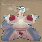  &lt;3 absurd_res anthro anus areola belly big_areola big_belly big_breasts big_nipples blush bodily_fluids breasts clitoris crouching curvy_figure dragon dripping english_text female genital_fluids genitals hi_res huge_breasts hyper hyper_breasts lactating looking_at_viewer navel nipples non-mammal_breasts nude open_mouth pussy pussy_juice pussy_juice_drip scalie sepiruth simple_background solo text thick_thighs tongue vaginal voluptuous wide_hips 