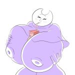 1:1 alien anthro big_breasts blush breast_squeeze breasts bubble_tea_challenge checkyourwhatsapp clothing decres_(hylics) drinking female hi_res huge_breasts humanoid hylics hyper hyper_breasts juice_box mature_female nipple_outline overweight solo tight_clothing wayne_(hylics) wayne_(species) 