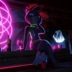  1:1 3d_(artwork) alcohol anthro beverage bottle breasts casual_exposure clear_latex clothed clothing digital_media_(artwork) disney ear_piercing ear_ring exhibitionism female flat_chested fur glistening glistening_clothing glowing glowing_eyes hi_res holding_head judy_hopps lagomorph leporid light looking_at_viewer looking_down mammal moon moonlight mostly_nude multicolored_body nails navel neon neon_lights night nipples orange_latex palm_tree paws piercing pink_latex pink_nipples pink_nose plant pochemu rabbit rubber sitting sitting_on_table small_breasts solo topwear translucent translucent_clothing translucent_latex translucent_topwear tree two_tone_body wine wine_bottle wine_glass zootopia 