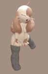  angry anthro balls breasts canid canine clothing footwear fur genitals gynomorph humanoid intersex mammal nude penis simple_background socks solo tivkey_(artist) trans_(lore) trans_woman_(lore) 