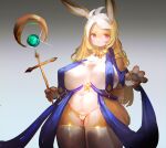  absurd_res animal_humanoid anthro big_breasts biped blonde_hair breasts clothed clothing eyebrows female fur hair hi_res humanoid lagomorph lagomorph_humanoid leporid_humanoid looking_at_viewer mammal mammal_humanoid multicolored_body multicolored_fur multicolored_hair nipple_outline panties pawpads rabbit_humanoid red_eyes simple_background skimpy smile solo two_tone_body two_tone_fur two_tone_hair underwear utterangle white_body white_fur white_hair 