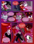  2019 absurd_res amy_rose anthro assisted_exposure breech_loader clothed clothing comic detailed_background duo echidna english_text eulipotyphlan female forced fur green_eyes handwear hedgehog hi_res knuckles_the_echidna male mammal monotreme pantsing purple_eyes sega sonic_the_hedgehog_(series) text toso undressing undressing_another video_games violence 