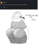  anthro big_butt blush bottomwear brutus_miller_(nood1e) butt canid canine canis chubby_anthro chubby_male clothing confusion curious_cat domestic_dog english_text floppy_ears fluffy fluffy_hair hair half-closed_eyes hi_res innocence looking_at_viewer male mammal monochrome narrowed_eyes nood1e overweight overweight_anthro overweight_male presenting presenting_hindquarters pulling_pants_down shorts shy slightly_chubby solo text underwear 