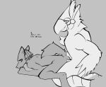  absurd_res all_fours anal anal_penetration anthro avian breath_of_the_wild canid canine canis dreadlocks duo feathers hi_res humanoid kass_(tloz) link_(wolf_form) male male/male mammal monochrome muscular muscular_male nintendo penetration raised_tail rito sex simple_background the_legend_of_zelda video_games wolf xli 