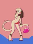  abstract_background absurd_res animal_genitalia animal_penis anthro balls blush canine_penis clothing embarrassed genitals hi_res holding_tail knot looking_at_viewer male nintendo penis pok&eacute;mon pok&eacute;mon_(species) rotten_owl sheath smeargle solo video_games 