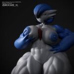  1:1 3d_(artwork) abs big_breasts bored breasts digital_media_(artwork) female gardevoir grope groping_self hand_on_breast hand_on_hip hi_res holding_breast huge_hips huge_thighs humanoid muscular muscular_female nintendo pok&eacute;mon pok&eacute;mon_(species) solo thick_thighs video_games wide_hips wide_thighs zerocgii 