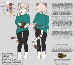  4_toes anthro barefoot bengal_tiger book camp_pines claws clothing digitigrade feet felid female jewelry leucistic mammal model_sheet pantherine pawpads paws pink_pawpads seff solo tiger toes victoria_hawthorne 