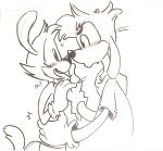  animaniacs anthro blush canid canine canis clothed clothing disney domestic_dog duo eye_contact fantasypuppy gloves goof_troop handwear holding_person inkblot looking_at_another male male/male mammal max_goof nervous_smile sketch surprise surprised_expression warner_brothers yakko_warner 