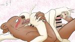  16:9 69_position alpaca anal anthro anus balls beastars brown_bear camelid duo genitals k_hashiba male male/male mammal muscular muscular_anthro muscular_male nude open_mouth oral penetration rimming riz_(beastars) sex size_difference tem_(beastars) tongue tongue_out ursid ursine widescreen 