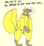  2020 4_fingers anthro boots clothing digital_drawing_(artwork) digital_media_(artwork) drone duo english_text fingers footwear gas_mask glistening lock_bulge lock_symbol male mammal mask mephitid pawpadpup rubber rubber_boots simple_background skunk solo_focus text 