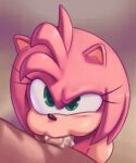  amy_rose anthro anthro_focus anthro_penetrated aoncyth bodily_fluids countershade_arms countershade_face countershading cum cum_from_mouth cum_in_mouth cum_inside deep_throat duo eulipotyphlan eyelashes faceless_character faceless_male fellatio female female_focus female_on_human fur genital_fluids genitals green_eyes hair hedgehog hi_res human human_on_anthro human_penetrating human_penetrating_anthro interspecies looking_at_another looking_up male male/female male_on_anthro mammal oral oral_penetration penetration penile penile_penetration penis pink_body pink_fur pink_hair sega sex short_hair simple_background sonic_the_hedgehog_(series) tan_body tan_countershading 
