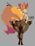  absurd_res anthro anus big_butt braixen butt collar female fur genitals grey_background hi_res holding_butt nintendo pok&eacute;mon pok&eacute;mon_(species) pussy simple_background solo spread_butt spreading stick the_lost_artist tongue tongue_out video_games yellow_body yellow_fur 