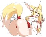  5_fingers animal_humanoid asian_clothing bent_over big_breasts big_butt big_ears big_tail biped blonde_hair breasts butt canid canid_humanoid canine canine_humanoid clothed clothing curvaceous curvy_figure digital_media_(artwork) dipstick_ears dipstick_tail east_asian_clothing eye_through_hair eyelashes female fingers fluffy fluffy_tail fox_humanoid fur furry_tail glistening glistening_body glistening_fur glistening_hair glistening_skin hair humanoid humanoid_hands inner_ear_fluff japanese_clothing light_body light_skin lips long_ears long_hair looking_at_viewer looking_back looking_back_at_viewer mammal mammal_humanoid monotone_hair multicolored_body multicolored_ears multicolored_fur multicolored_tail orange_eyes pantsless pink_inner_ear portrait presenting presenting_hindquarters raised_tail rear_view red_clothing red_underwear ribbons ryo_agawa simple_background small_waist smile solo tail_ribbon thick_thighs three-quarter_portrait three-quarter_view translucent translucent_hair tuft two_tone_body two_tone_ears two_tone_fur two_tone_tail underwear voluptuous white_background white_body white_ears white_fur white_haori white_inner_ear_fluff white_tail wide_hips yellow_body yellow_ears yellow_fur yellow_tail 