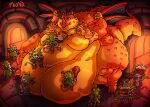  absurd_res anthro belly belly_expansion big_belly big_breasts big_butt blob_(disambiguation) breasts butt chubby_cheeks cross-eyed cute_face detailed_background dewlap_(anatomy) double_chin dragon dragon_quest expansion feeding feet fingers fondling force_feeding forced glistening glistening_body glistening_butt glowing hi_res hindpaw huge_breasts huge_butt huge_hips huge_tail huge_thighs hyper hyper_belly hyper_breasts hyper_butt hyper_thighs immobile lips looking_pleasured male moomis morbidly_obese morbidly_obese_male navel nude obese obese_anthro obese_male open_mouth orgasm overweight overweight_anthro overweight_male paws sitting smile square_enix thick_thighs toes tongue video_games weight_gain weighvern wide_hips wyvern 