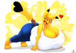  &lt;3 2019 4_toes 5_fingers absurd_res anthro anthrofied badgerben big_breasts bottomwear breasts brown_eyes cleft_tail clothing cornchip21 cosplay_pikachu_(character) cosplay_pikachu_(costume) curvy_figure denim denim_clothing digital_media_(artwork) feet female fingers hi_res huge_breasts hyper hyper_breasts jeans kanna_(joaoppereiraus) nintendo one_eye_closed pants pikachu pikachu_libre pok&eacute;mon pok&eacute;mon_(species) pok&eacute;morph shirt simple_background solo thick_thighs toes topwear video_games 