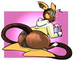  alolan_raichu anthro bouncy_brown_bear caudle clothing deecie_(character) ear_piercing ear_ring female floating guitarstudios hoodie invalid_tag nintendo piercing pok&eacute;mon pok&eacute;mon_(species) prehensile_tail raichu regional_form_(pok&eacute;mon) shiny_pok&eacute;mon solo topwear video_games wide_hips 