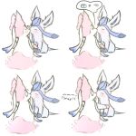  &lt;3 1:1 ambiguous_gender bodily_fluids comic crying duo eeveelution feral fluffy fluffy_tail french_kissing fur glaceon hi_res kissing mammal markings_(fur) nintendo nude paws pink_body pink_fur pok&eacute;mon pok&eacute;mon_(species) ribbons simple_background snoiifoxxo sylveon tears text tongue tuft video_games white_background white_body white_fur 