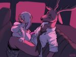  4:3 absurd_res anthro antlers beastars big_breasts bodily_fluids breasts brown_body brown_fur butt car cervid clothed clothing digital_media_(artwork) dripping duo erection female fur genital_fluids genitals hi_res horn hot_dogging kyuu_(beastars) lagomorph leporid louis_(beastars) male male/female mammal nipples nozabii pants_down partially_clothed penis precum precum_drip rabbit sex shirt smile tank_top thick_thighs topwear vehicle wide_hips 