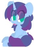  ambiguous_gender anthro blep blue_body blue_fur careful_cuddles equid equine friendship_is_magic fur girly green_eyes hasbro hi_res horn horse male mammal moonydusk my_little_pony pony solo tongue tongue_out unicorn 