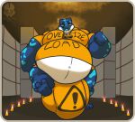  2021 3_toes 4_fingers amphibian anthro balls belly big_balls big_belly big_bulge big_muscles big_penis blue_markings boxers_(clothing) bulge chromacroak clothing countershading english_text feet fingers fist frog front_view genitals huge_balls huge_bulge huge_muscles huge_penis hyper hyper_balls hyper_belly hyper_bulge hyper_genitalia hyper_muscles hyper_penis kokoro-doll looking_at_viewer male markings muscular open_mouth overweight penis poison_dart_frog shirt solo text text_on_clothing text_on_shirt text_on_topwear toes topwear underwear walking walking_at_viewer warning_sign white_body white_countershading 