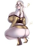  ? big_breasts big_butt bottomwear breasts butt clothed clothing dskn elf eyewear female glasses hi_res high_heels huge_breasts humanoid humanoid_pointy_ears miniskirt not_furry panties skirt solo underwear 