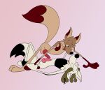  absurd_res anthro antlers canid canine clothed clothing crop_top doodledoggy duo eyes_closed fox frottage half-closed_eyes hi_res horn lying male male/male mammal mostly_nude narrowed_eyes nude partially_clothed passion rexouium sex shirt toonkind toony topwear 