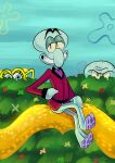  absurd_res anthro eyebrows group hi_res male nickelodeon octopus spongebob_squarepants spongebob_squarepants_(character) squidward_tentacles squilliam_fancyson unibrow 