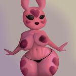  1:1 alien alien_humanoid areola big_breasts black_clothing black_underwear bottomwear breasts clothed clothing coffeewithdicks curvy_figure female heart_marking hi_res humanoid looking_at_viewer markings nipples panties smile solo thick_thighs topless underwear voluptuous wide_hips 