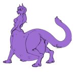  absurd_res belly belly_nipples big_belly breasts butt felid feline female filled_womb happy hi_res hyper hyper_belly mammal multi_breast narusewolf nipples pregnant pregnant_female rear_view smile solo taur 