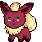  1:1 animated chibi eeveelution female feral flareon fluffy fluffy_tail july-monmon low_res nintendo pinsel_rhead pok&eacute;mon pok&eacute;mon_(species) short_playtime solo tailwag video_games 