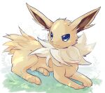  ambiguous_gender blue_eyes eeveelution feral fur hi_res jolteon neveyk nintendo pok&eacute;mon pok&eacute;mon_(species) signature solo video_games white_body white_fur yellow_body yellow_fur 